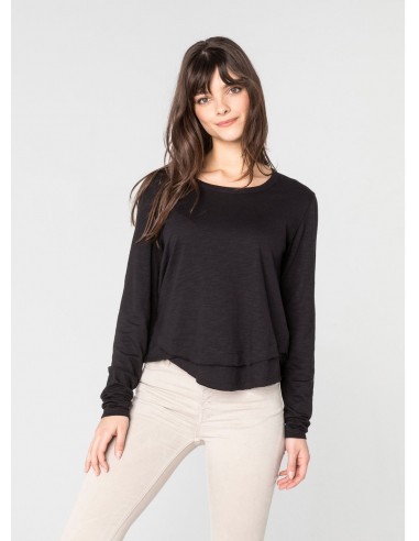 AVA LONG SLEEVE MOCK LAYER T-SHIRT la chaussure