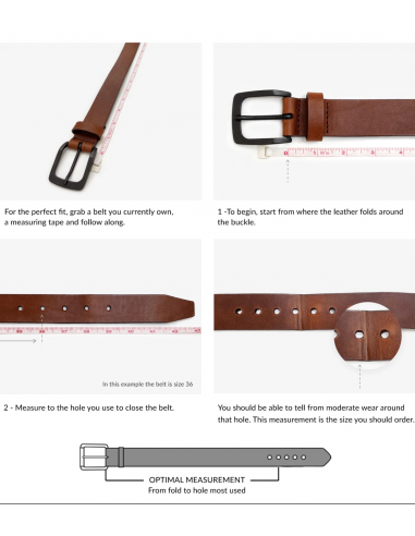 BRAYAN POLISHED U-BUCKLE BELT ou a consommer sur place