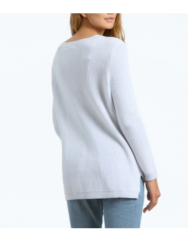 EMMA COTTON CREW NECK SWEATER rembourrage situé sous