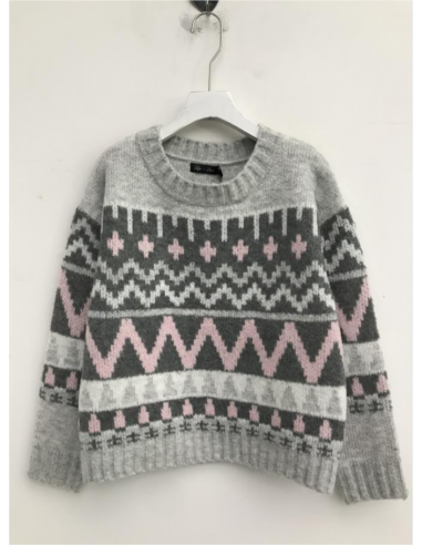 LANDEN FAIR ISLE PULLOVER SWEATER le des métaux précieux