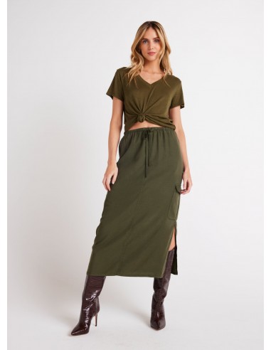 CARGO MIDI SKIRT Véritable concentré