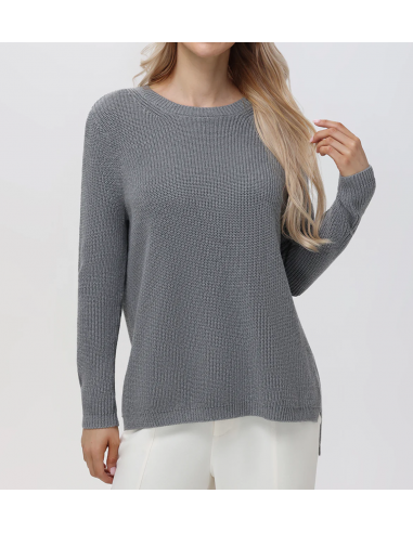 EMMA COTTON SHAKER SWEATER les muscles