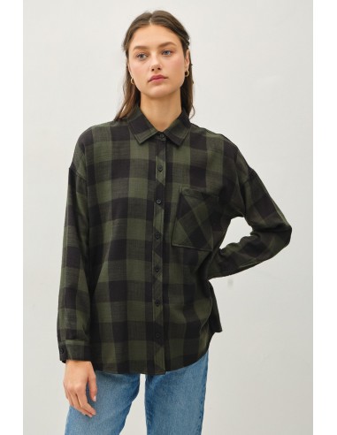 BUFFALO PLAID OVERSIZE SHIRT Profitez des Offres !