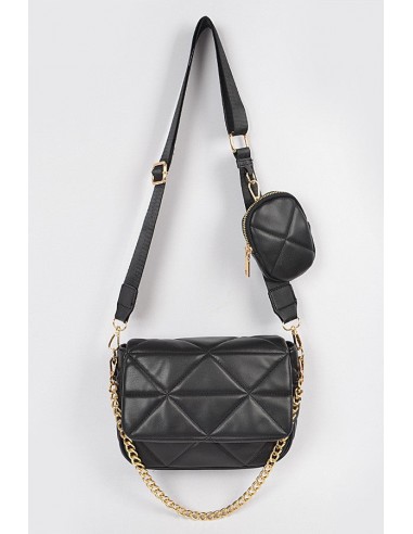 GEO QUILTED CROSSBODY BAG Paris Déstockage Promo