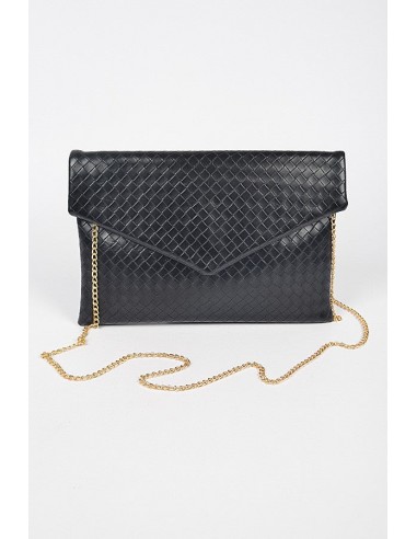 EMBOSSED BASKETWEAVE ENVELOPE CLUTCH 50% de réduction en Octobre 2024