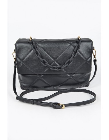 CHAIN TOP HANDLE QUILTED HANDBAG shop