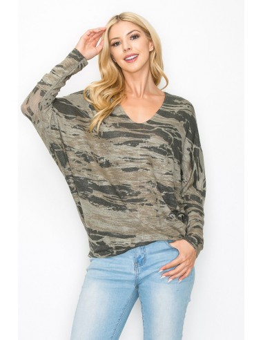 MARBLED FINE KNIT DOLMAN TOP plus qu'un jeu 