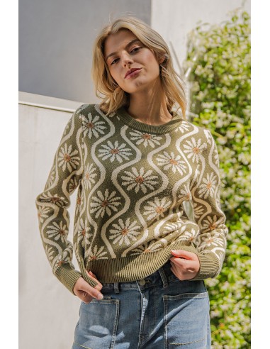 RETRO FLORAL SWEATER offre 