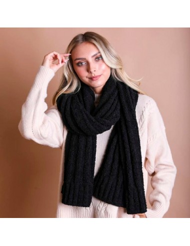 THICK RIB FUZZY SCARF En savoir plus