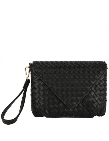 BASKETWEAVE CONVERTIBLE ENVELOPE CLUTCH offre 